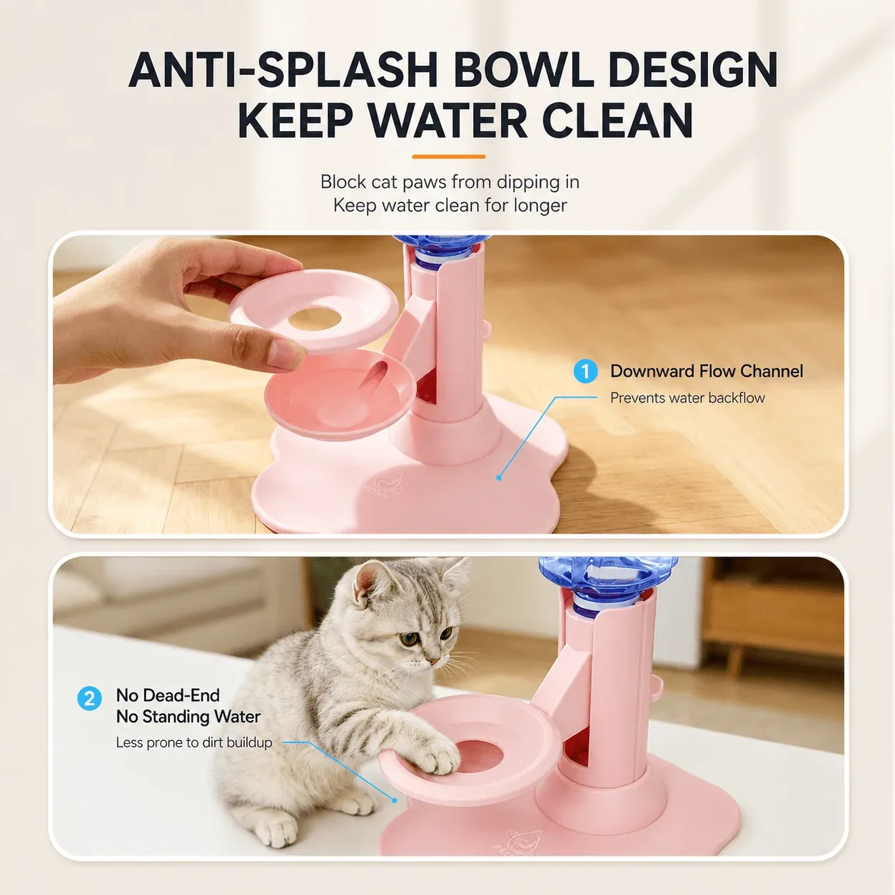 Adjustable Elevated Gravity Pet Water Dispenser - Image 2
