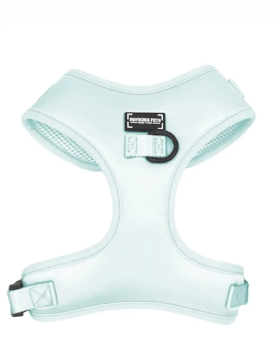 Adjustable Silk Dog Harness, Ice Blue