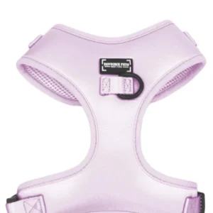 Adjustable Silk Dog Harness, Light Purple