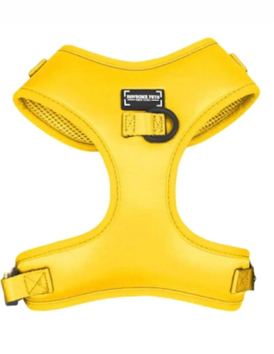 Adjustable Silk Dog Harness -Yellow