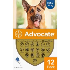 Advantage Multi (Advocate) Dogs Over 55lbs (25kg) - 12 Pack