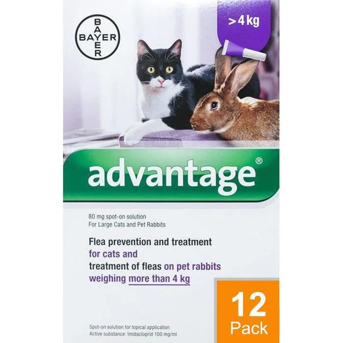Advantage Purple Cats Over 8.8lbs (4kg) - 12 Pack