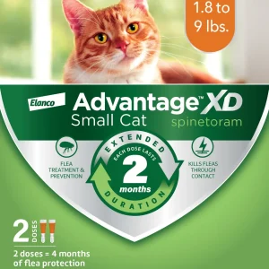 Advantage XD Topical Flea Protection for Small Cats, 2 Pk