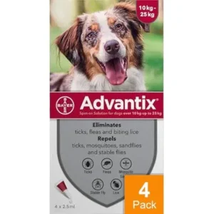 Advantix Dogs 22-55lbs (10-25kg) - 4 Pack