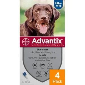 Advantix Dogs Over 55lbs (25kg) - 4 Pack