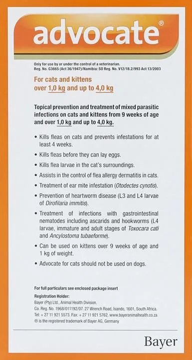 Advocate Cats Under 8.8lbs (4kg) - 3 Pack - Image 2