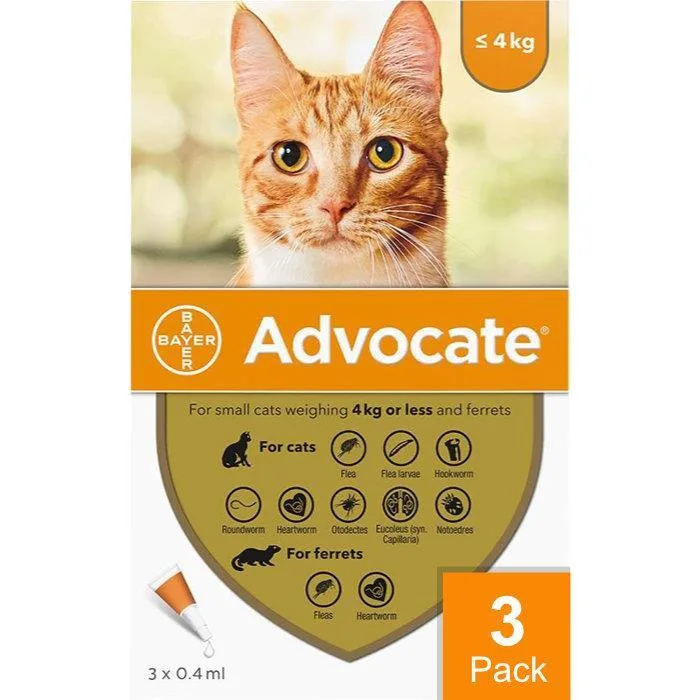 Advocate Cats Under 8.8lbs (4kg) - 3 Pack