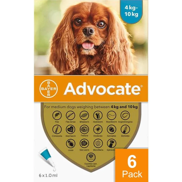 Advocate Dogs 8.8-22lbs (4-10kg) - 6 Pack