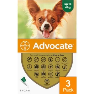 Advocate Dogs Under 4kg 8.8lbs (4kg) - 3 Pack