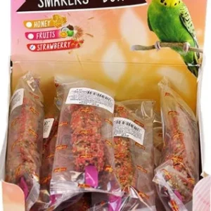 A&E Vitapol Smakers Parakeet Treat Sticks Display Box Strawberry 12ct