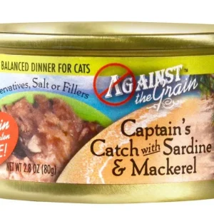 Against the Grain Captain'S Catch Sardine & Mackerel Dinner Wet Cat Food 2.8oz