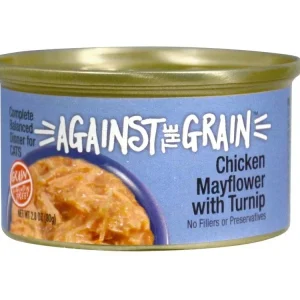 Against the Grain Chicken Mayflower With Turnip Dinner Wet Cat Food 2.8oz