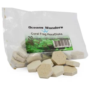 Agrocrete Coral Frag HexaDisks 1.25" (20 pc) - Oceans Wonders