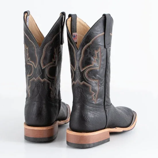 Anderson Bean Rod's Exclusive Bean Black Smooth Ostrich Boots - Image 2