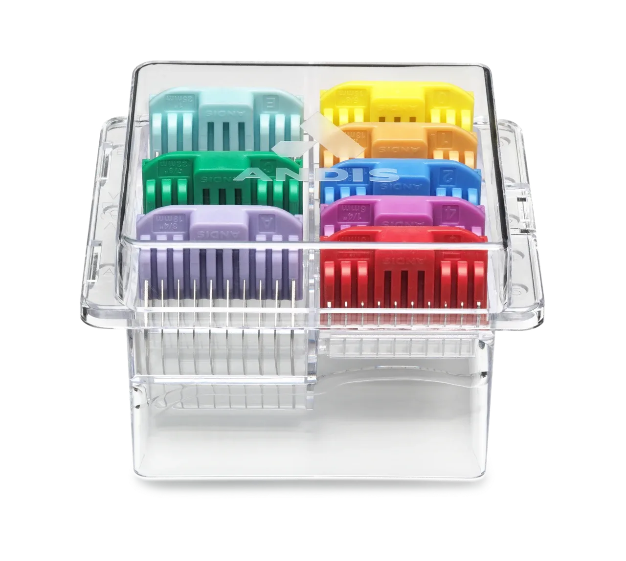 Andis Adjustable Blade Stainless Steel Combs 8-Piece Set