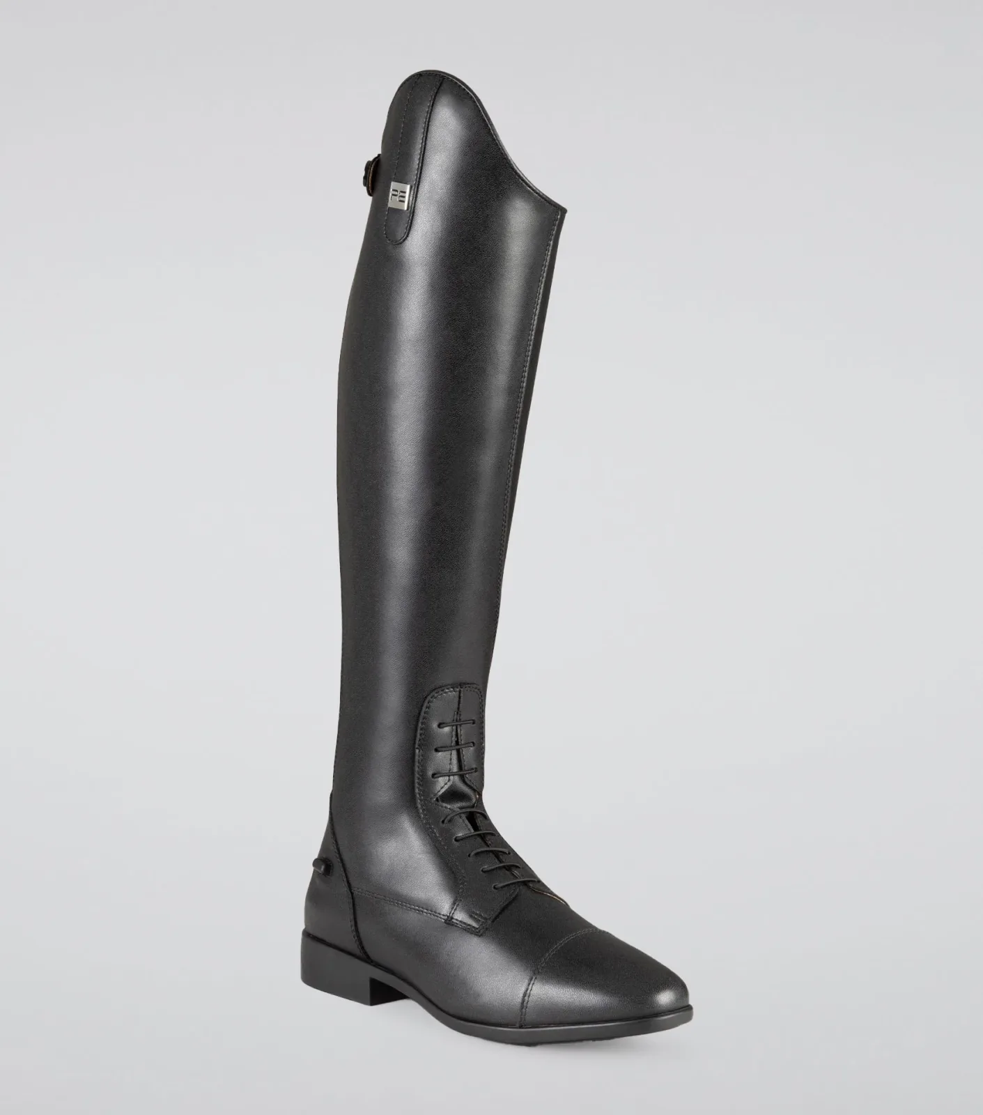 Anima Womens Synthetic Field Tall Riding Boots Black