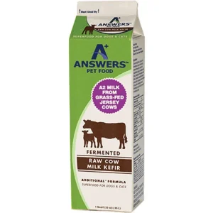 Answers Dog Frozen Fermented Cows Milk Kefir 1qt {L-x} SD-5 (DD)