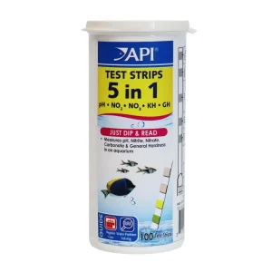 API 5-in-1 Freshwater Aquarium Test Strip 100 Count