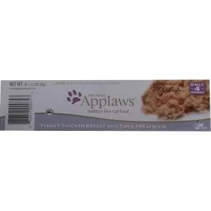 Applaws Cat Chicken & Tuna Peel Top Dish 10 2.12oz