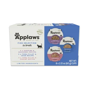 Applaws Cat Pot 8x2.12oz Multipack Fish Selection in Broth