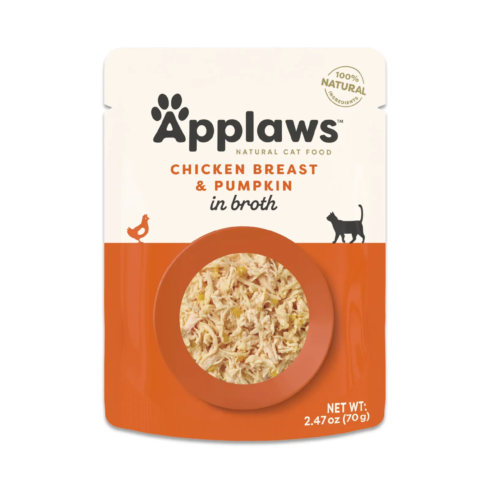 Applaws Cat Pouch 2.47oz Chicken with Pumpkin
