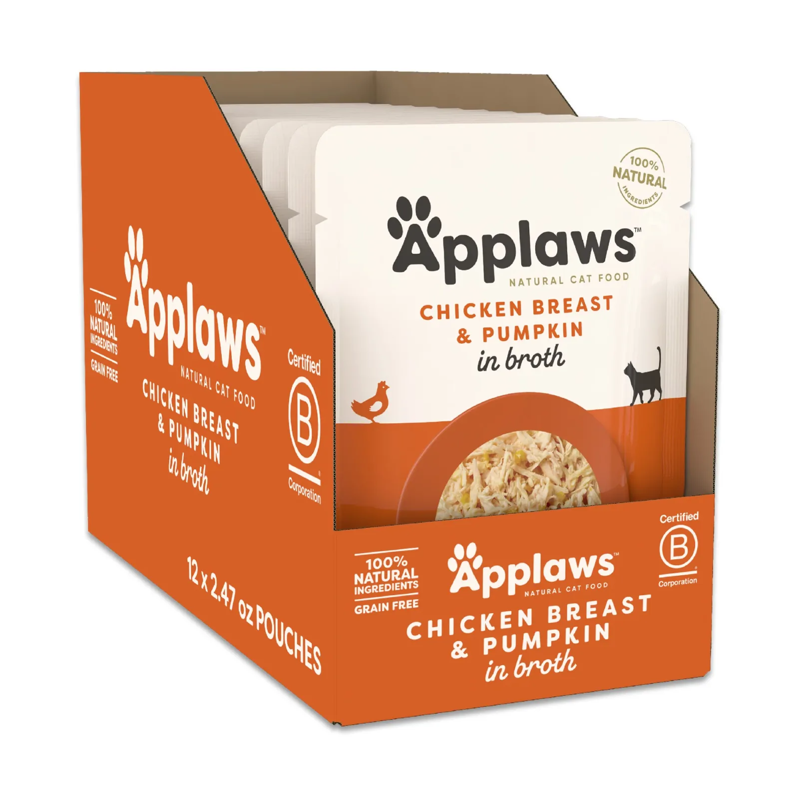 Applaws Cat Pouch 2.47oz Chicken with Pumpkin - Image 2