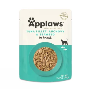 Applaws Cat Pouch 2.47oz Tuna with Whole Anchovy & Seaweed
