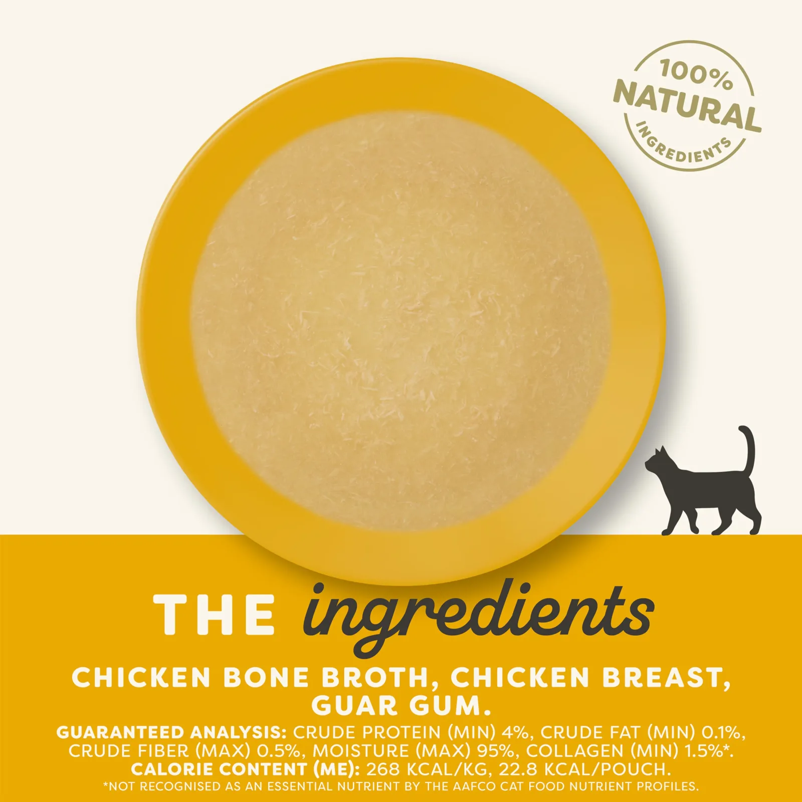Applaws Chicken Bone Broth with Chicken Breast Cat Food Topper 3oz Spout Pouch - Image 2
