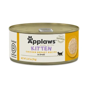 Applaws Kitten Chicken Breast Recipe in Broth Wet Cat Food 2.47oz Can