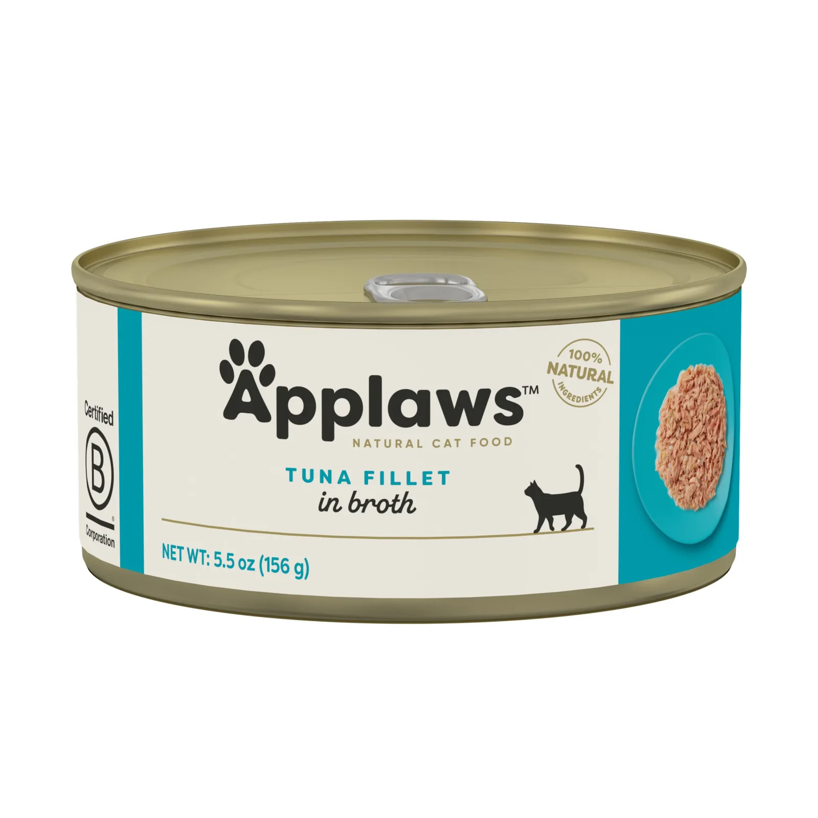 Applaws Tuna Fillet in Broth Wet Cat Food 5.5oz Can