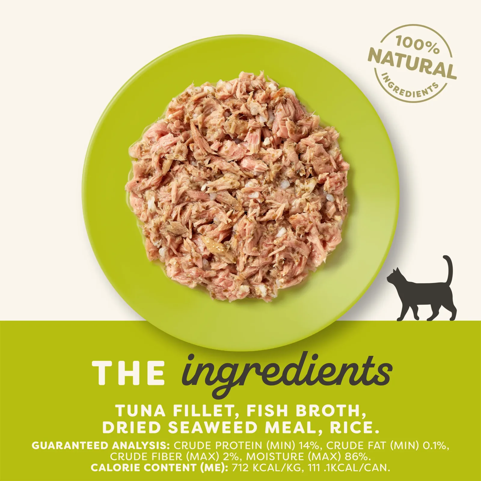 Applaws Tuna Fillet & Seaweed in Broth Wet Cat Food 5.5oz Can - Image 2