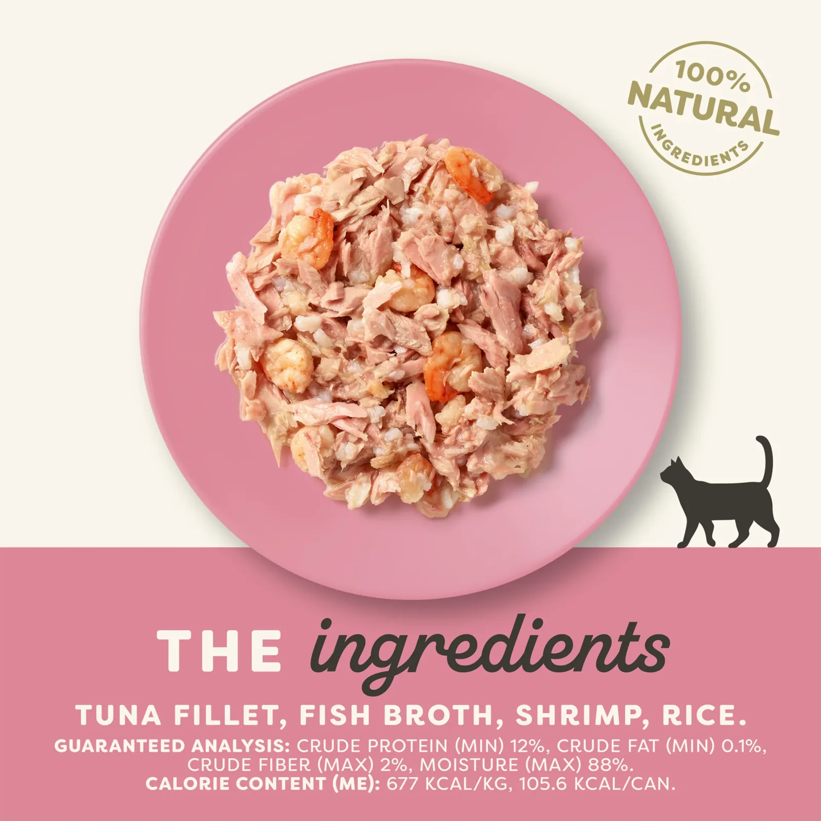 Applaws Tuna Fillet & Shrimp in Broth Wet Cat Food 5.5oz Can - Image 2