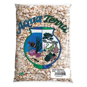 Aqua Terra Premium Fresh Water River Pebbles Aquarium Gravel 2/25 lb