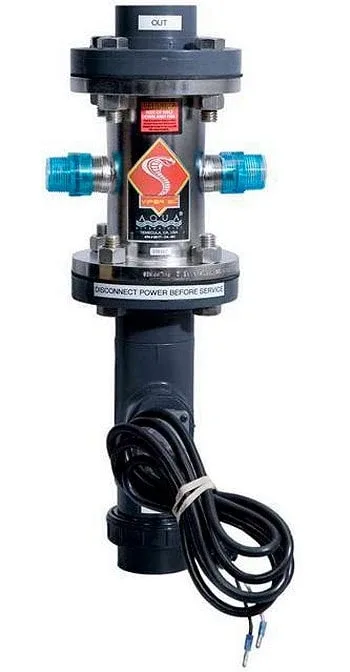 Aqua Ultraviolet VIPER 400W UV Sterilizer, Stainless Steel Housing, 6" Outlets, With Flow Switch, 110V