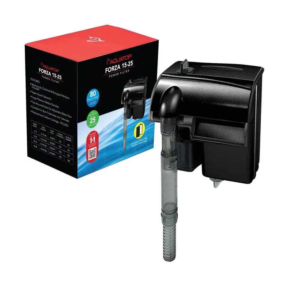 Aquatop FORZA 15-25 Power Filter Black 80 GPH