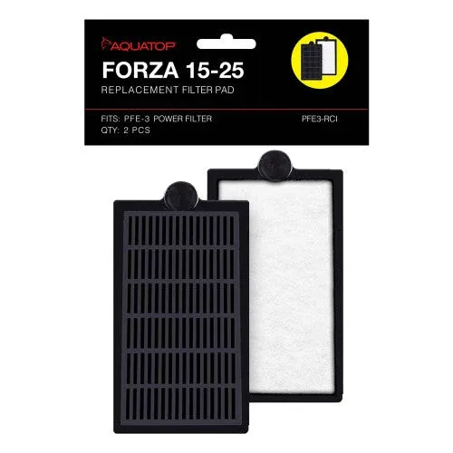 Aquatop FORZA Replacement Filter Inserts with Premium Activated Carbon 15-25 Black, White 2 Pack - Image 2