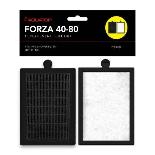 Aquatop FORZA Replacement Filter Inserts with Premium Activated Carbon 40-80 Black, White 2 Pack - Image 2