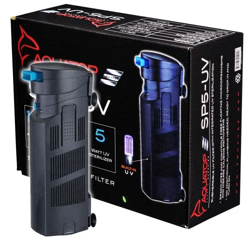 Aquatop Internal SP5-UV Submersible UV Filter Jet Black - Image 2