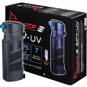 Aquatop Internal SP7-UV Submersible UV Filter Jet Black