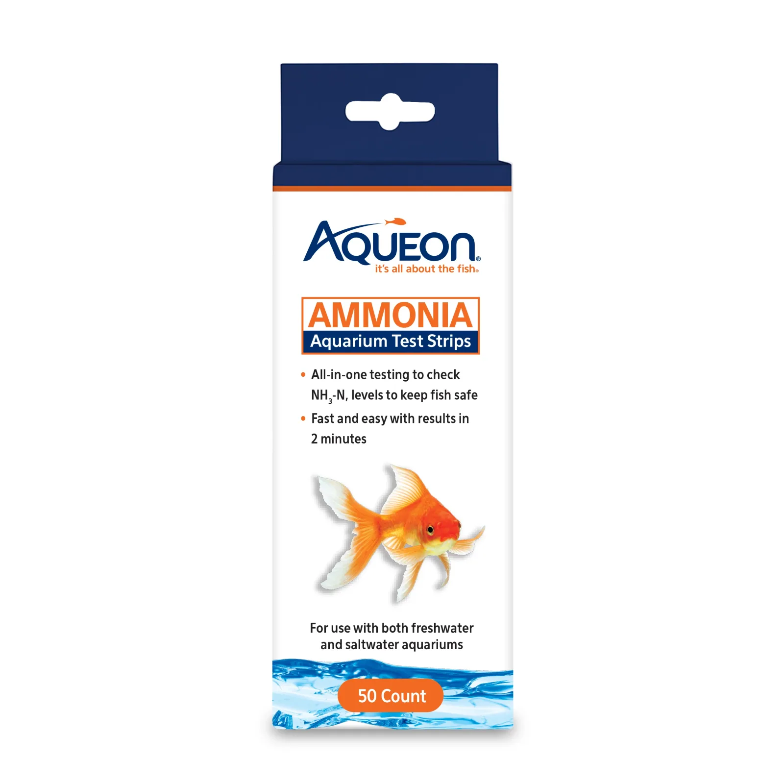 Aqueon Ammonia Aquarium Test Strips 50 ct