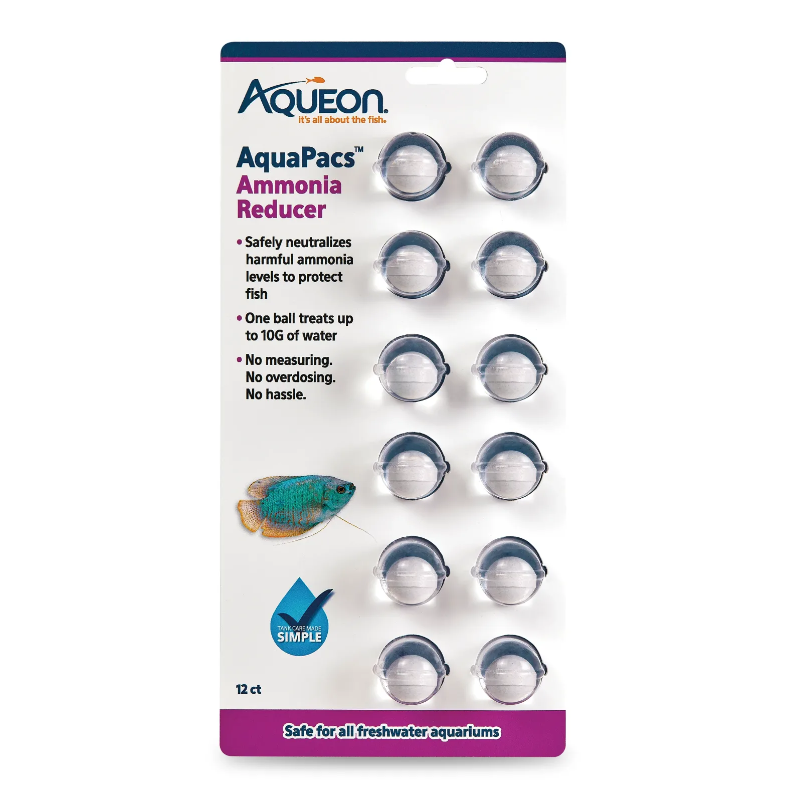 Aqueon AquaPacs Ammonia Reducer 6ea/12-pk