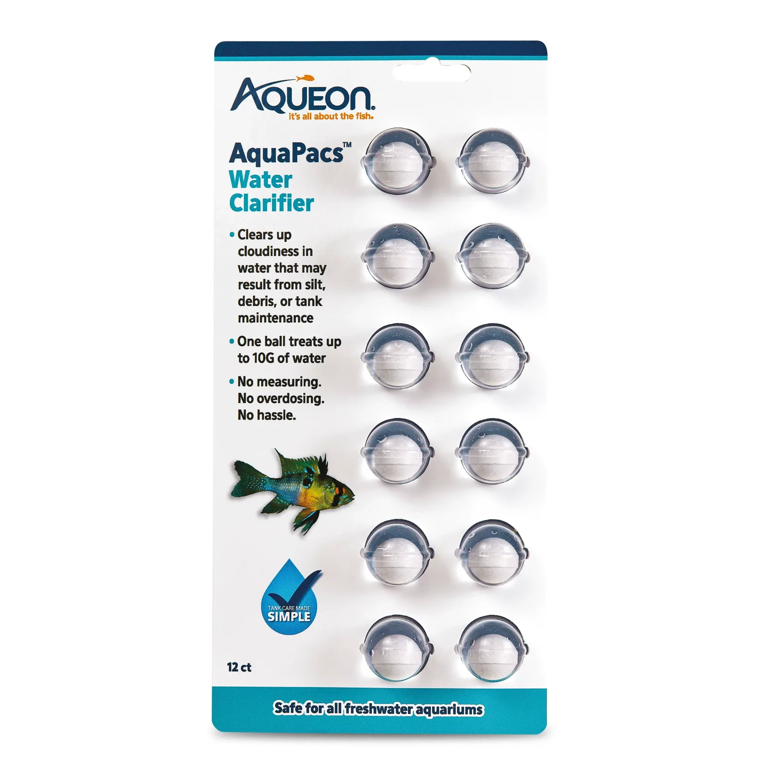Aqueon AquaPacs Water Clarifier 6ea/12-pk