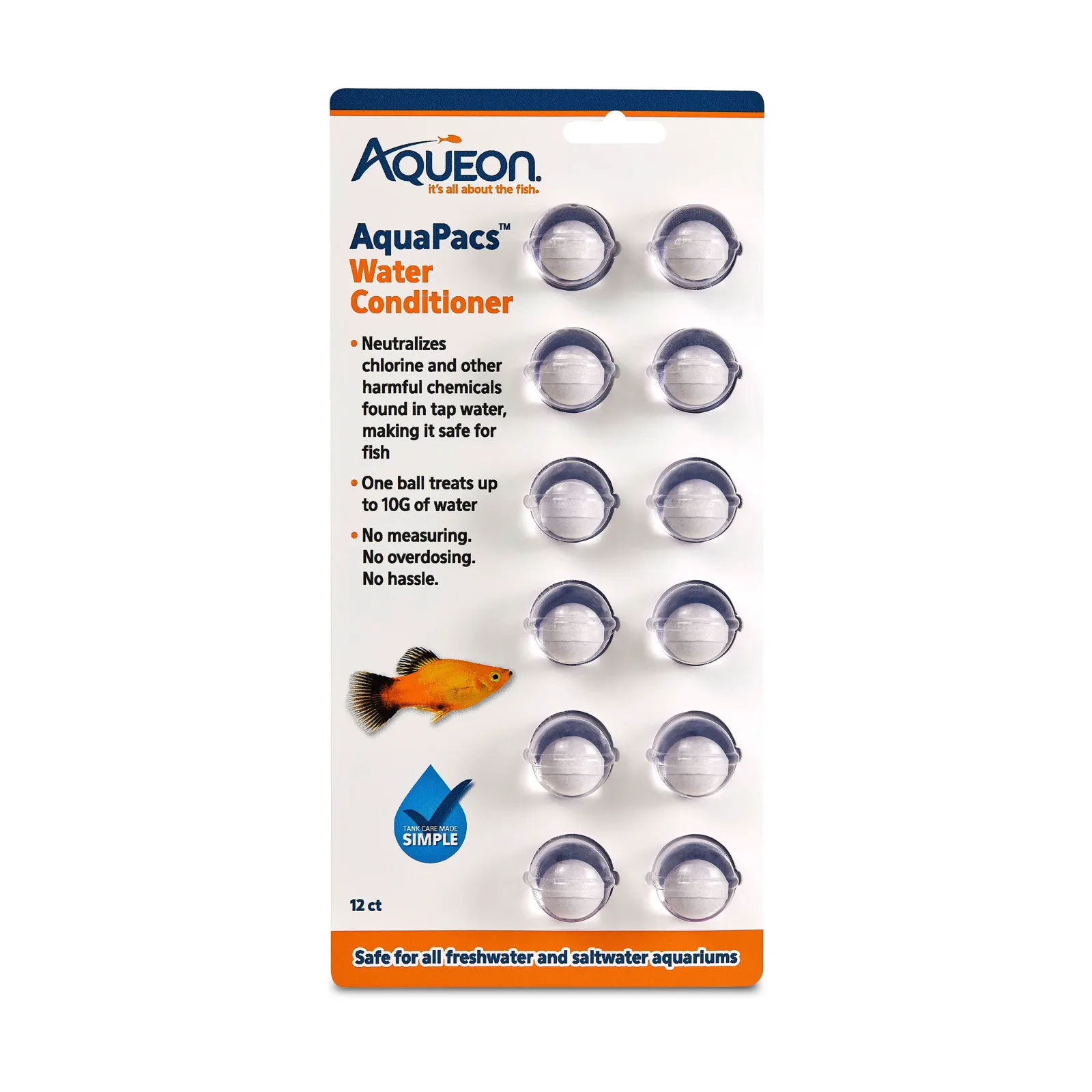 Aqueon AquaPacs Water Conditioner 6ea/12-pk