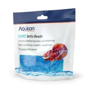 Aqueon Betta Beads, Blue Pouch