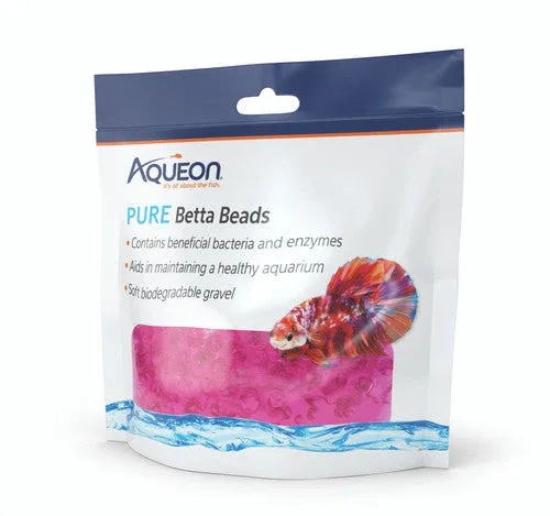 Aqueon Betta Beads Pink, One Pouch - Image 2