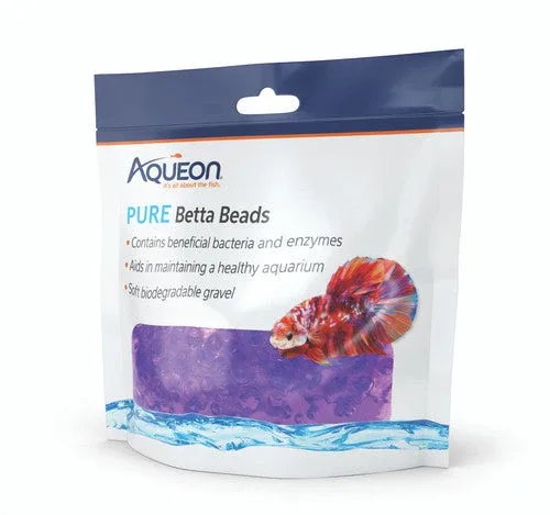Aqueon Betta Beads Purple, One Pouch - Image 2