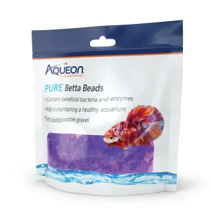 Aqueon Betta Beads, Purple Pouch