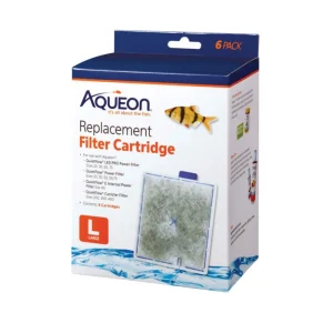 Aqueon Replacement Aquarium Filter Cartridges Large, 6 ct