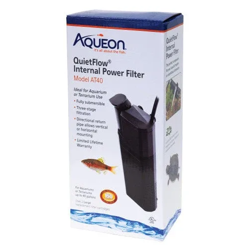 Aqueon Submersible Internal Aquarium Filter, AT40 Gallons - Image 2