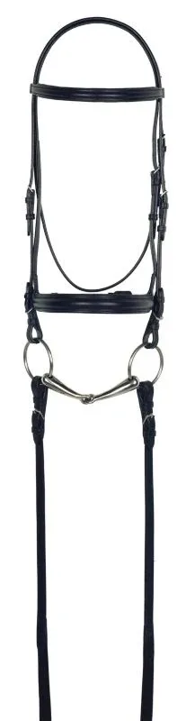 Aramas Plain Raised Padded Dressage Bridle with We